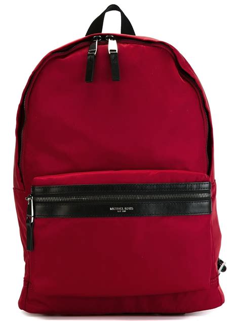 michael kors red backpack.